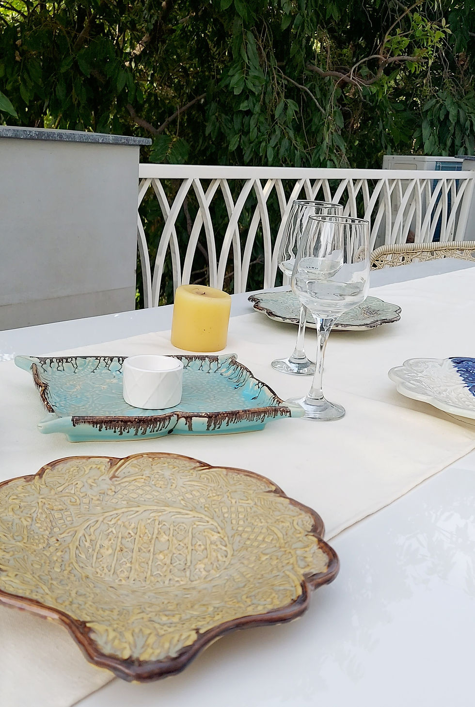Thumbnail: minimalist style neutral decor linen table runner high performance fabric runner beige table runner modern home decor earthy