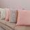 Thumbnail: Solid Peach Square Sofa Cotton Cushion Cover for Home Decor 16x16 Inches