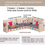 サムネイル： L-Shaped Corner Sofa Cover, Solid Dark Grey Sofa Cover With Multicolor Tassel