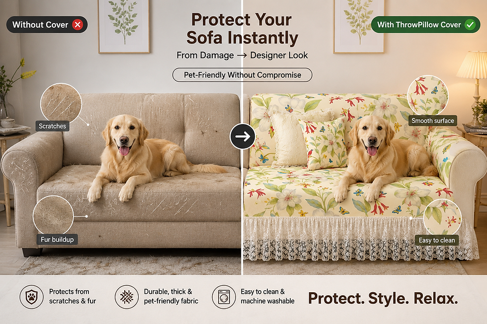 Thumbnail: Bird Floral Sofa Cover With Lace Frill|Boho Lace Frill Sofa Throw For Love Seat