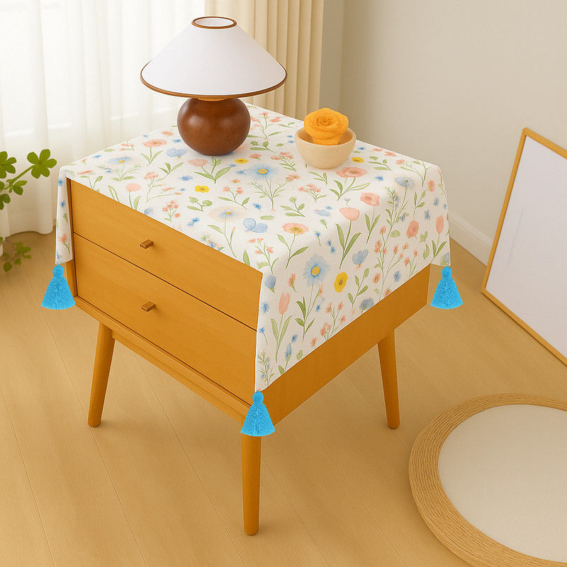 Minijatura: Spring Floral Multicoloured Table Runner |Nightstand, Bed Side Table Cabinet