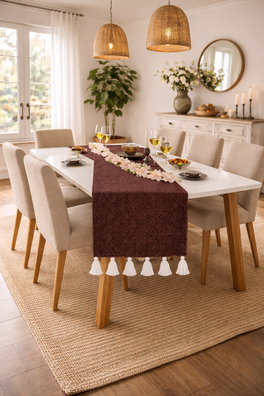 Miniature : Dark Brown Table Runner |Dresser Drawer Cabinet Entry Console