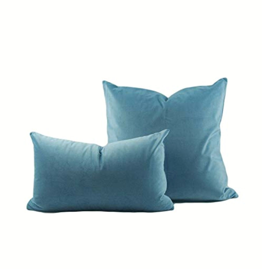 Luxe Blue Velvet Cushion Cover