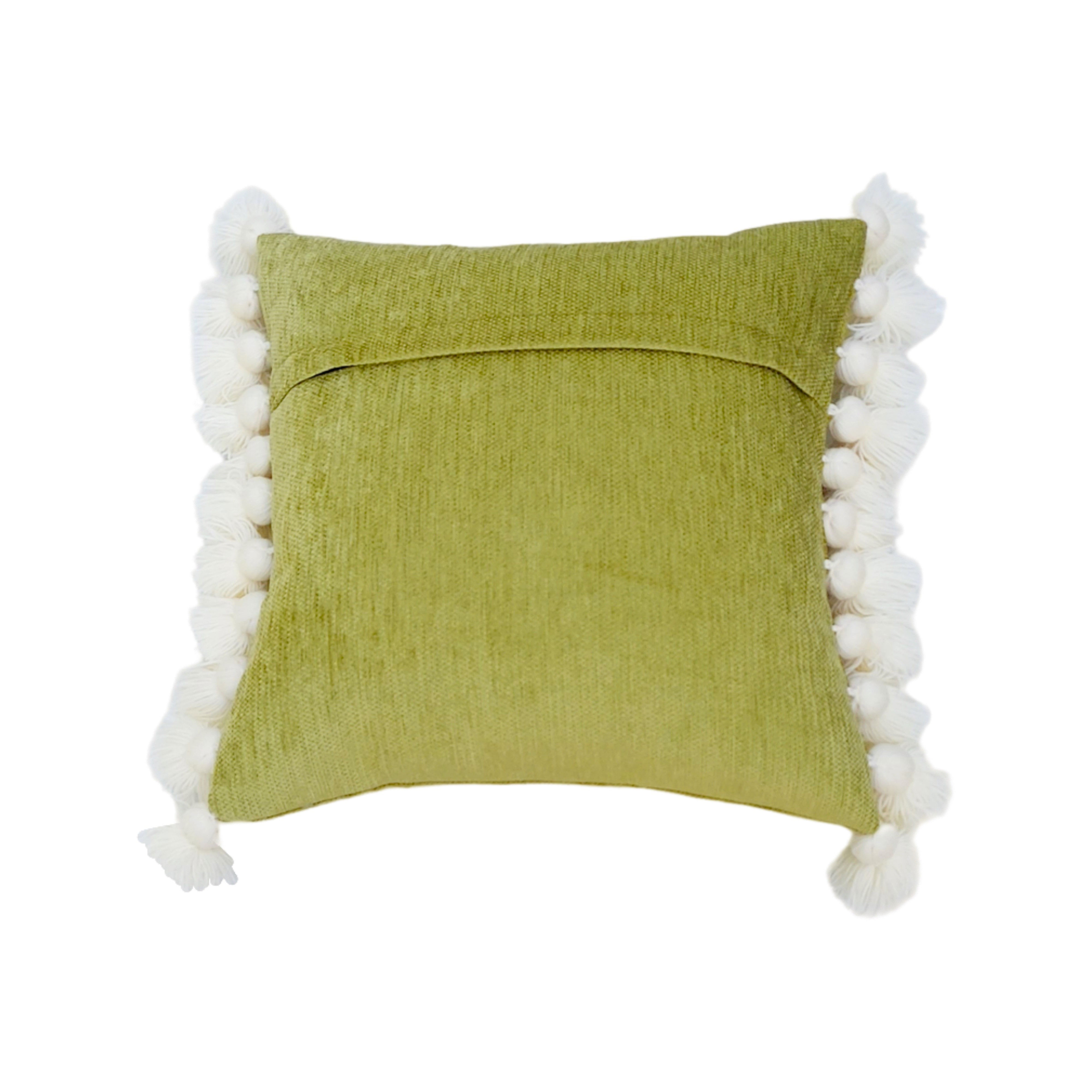 Solid Tassel Cushion Cover