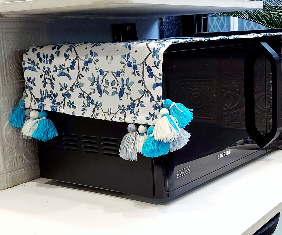 Thumbnail: Humming Blue Bird Microwave/Oven Cover