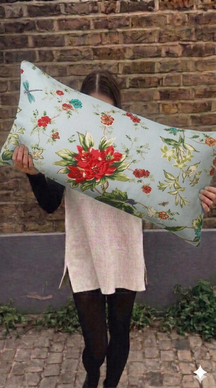 Miniatura: Vintage Botanical Floral  Rectangular Full Body Bed Pillow Cover 12x36 Inches