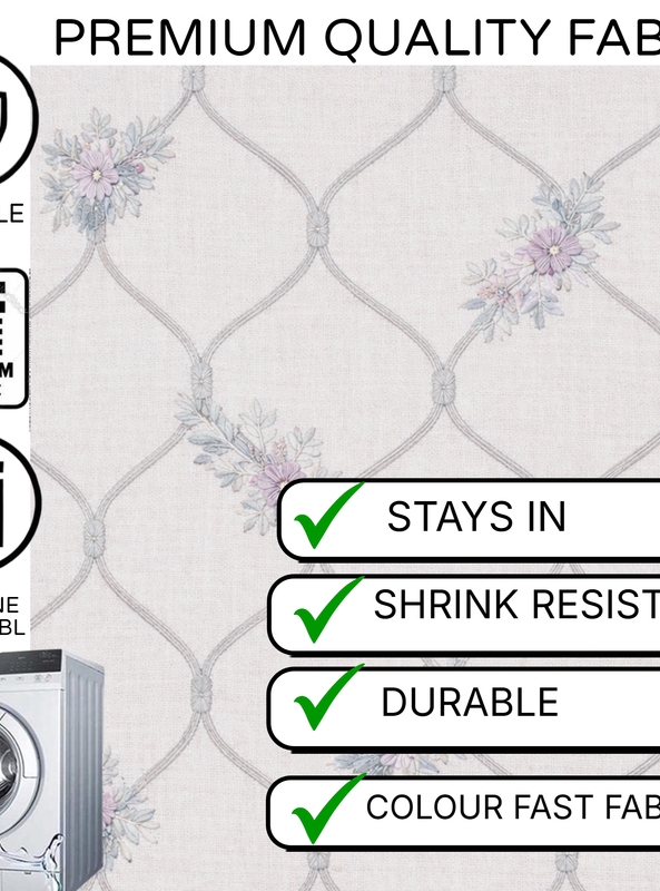 Thumbnail: Rosebud Trellis Charm Linen Table Runner |Dresser Drawer Cabinet Entry Console