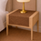 Sīktēls: Almond Brown Table Runner |Nightsalmond Brownd, Bed Side Table Cabinet