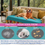 Sīktēls: Ice Blue 4 Seater Sofa Cover With Tassels |Anti-Slip Slipcover for Living Room