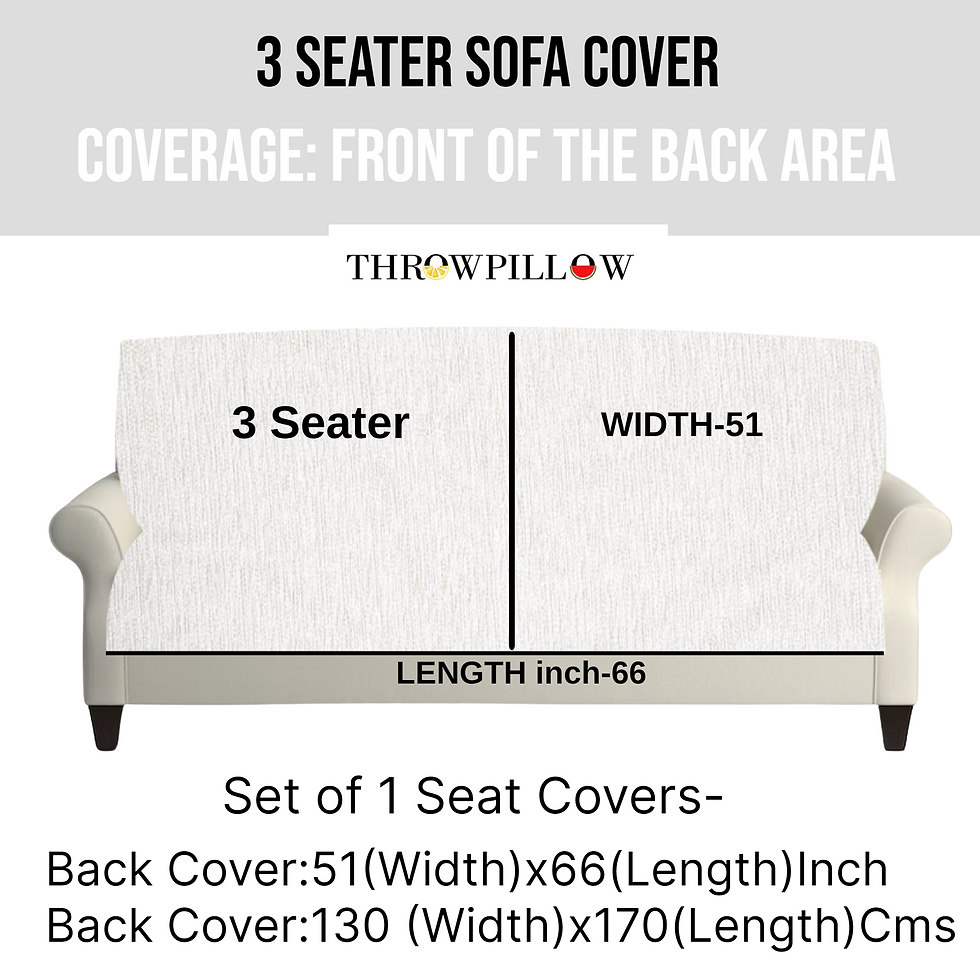 Thumbnail: Off White Gold Hand Embroidered Moroccan Tassel Sofa Cover | Boho Luxe Slipcover