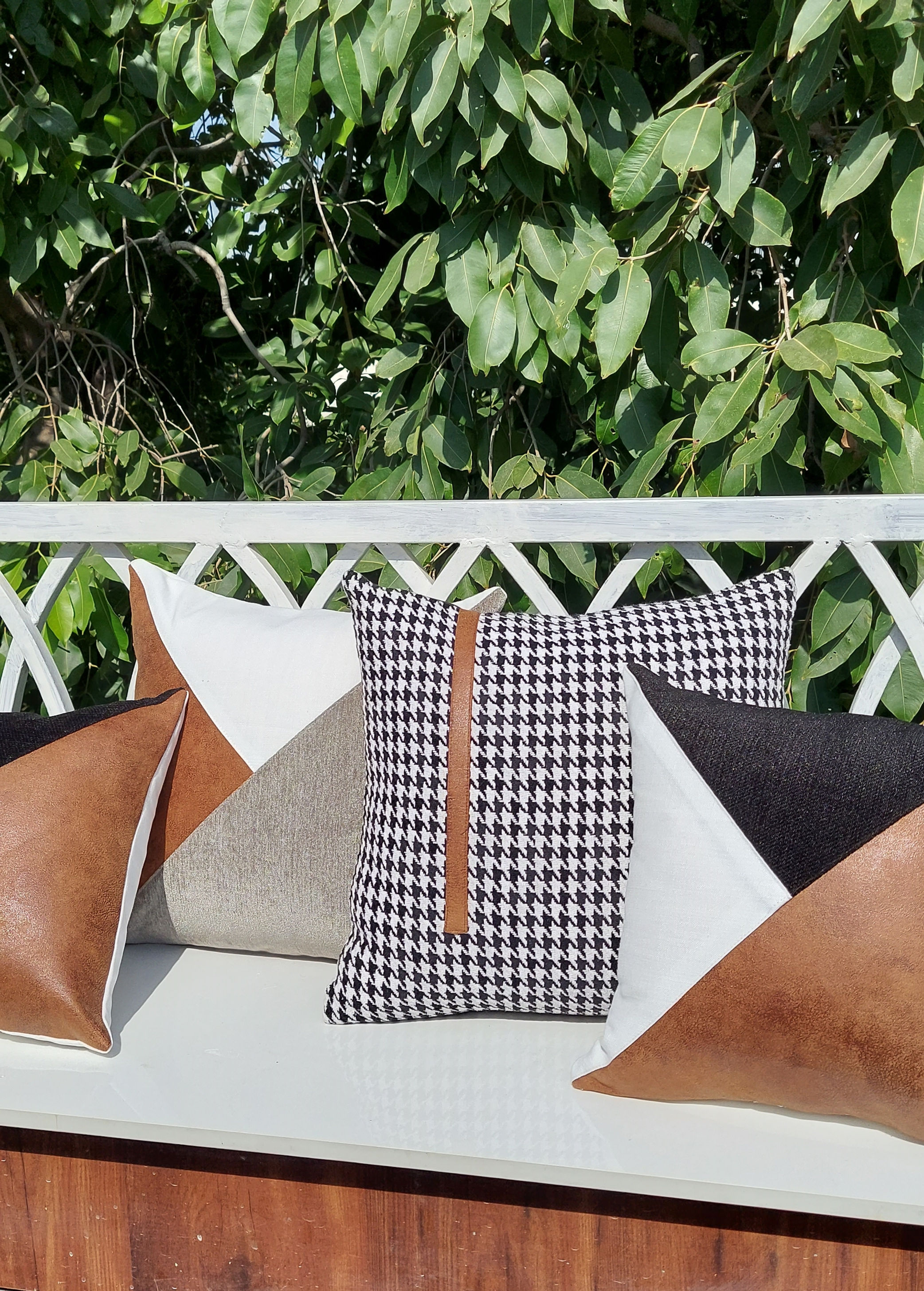 Checked Cushion Cover