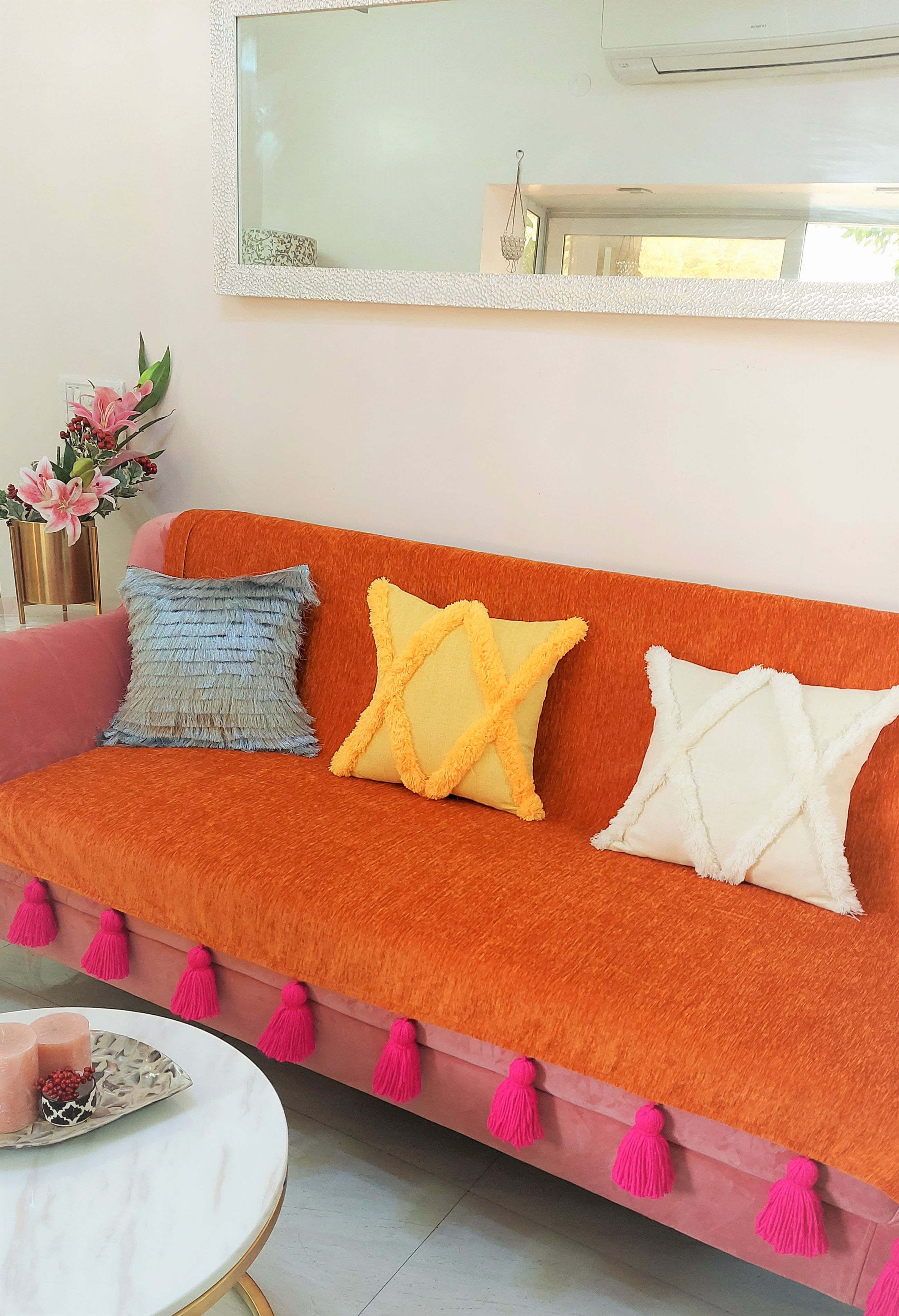 Geometric Pattern Cushion Cover
