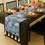 थंबनेल: Blue Geometric Multicoloured Table Runner |Nightstand, Bed Side Table Cabinet