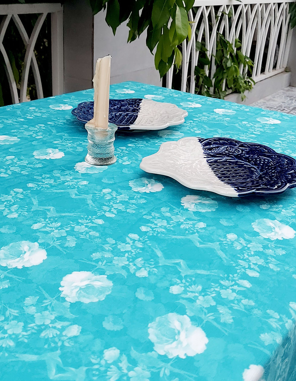 Thumbnail: Blue Printed Table Cover