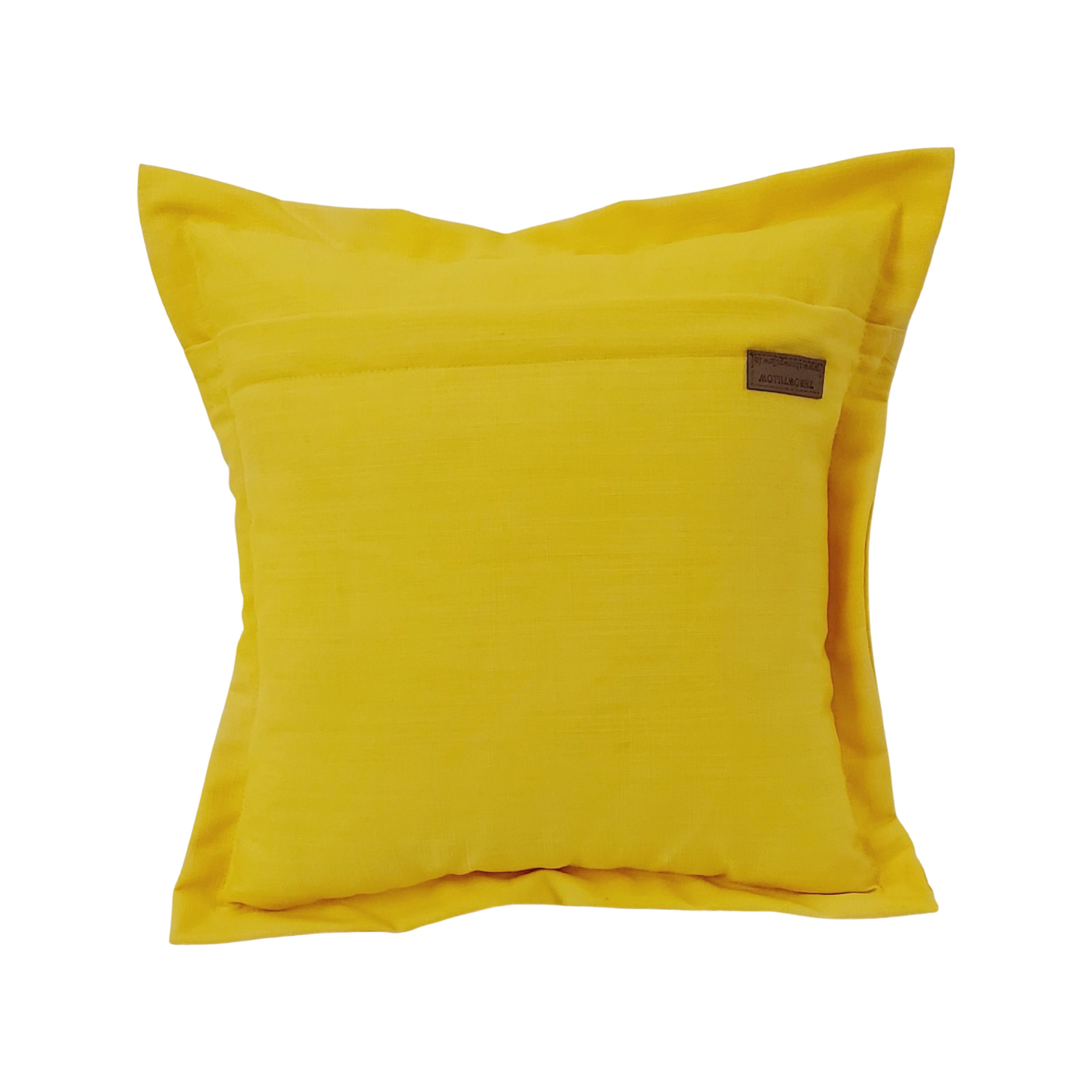 Solid Yellow Cushion Cover