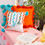 섬네일: Perry Coral Turquoise Blue Braided Square Texture Cushion Cover