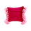Imej kecil: Cherry Red Pink Tassel Queen Luxe Velvet Square Cushion Cover