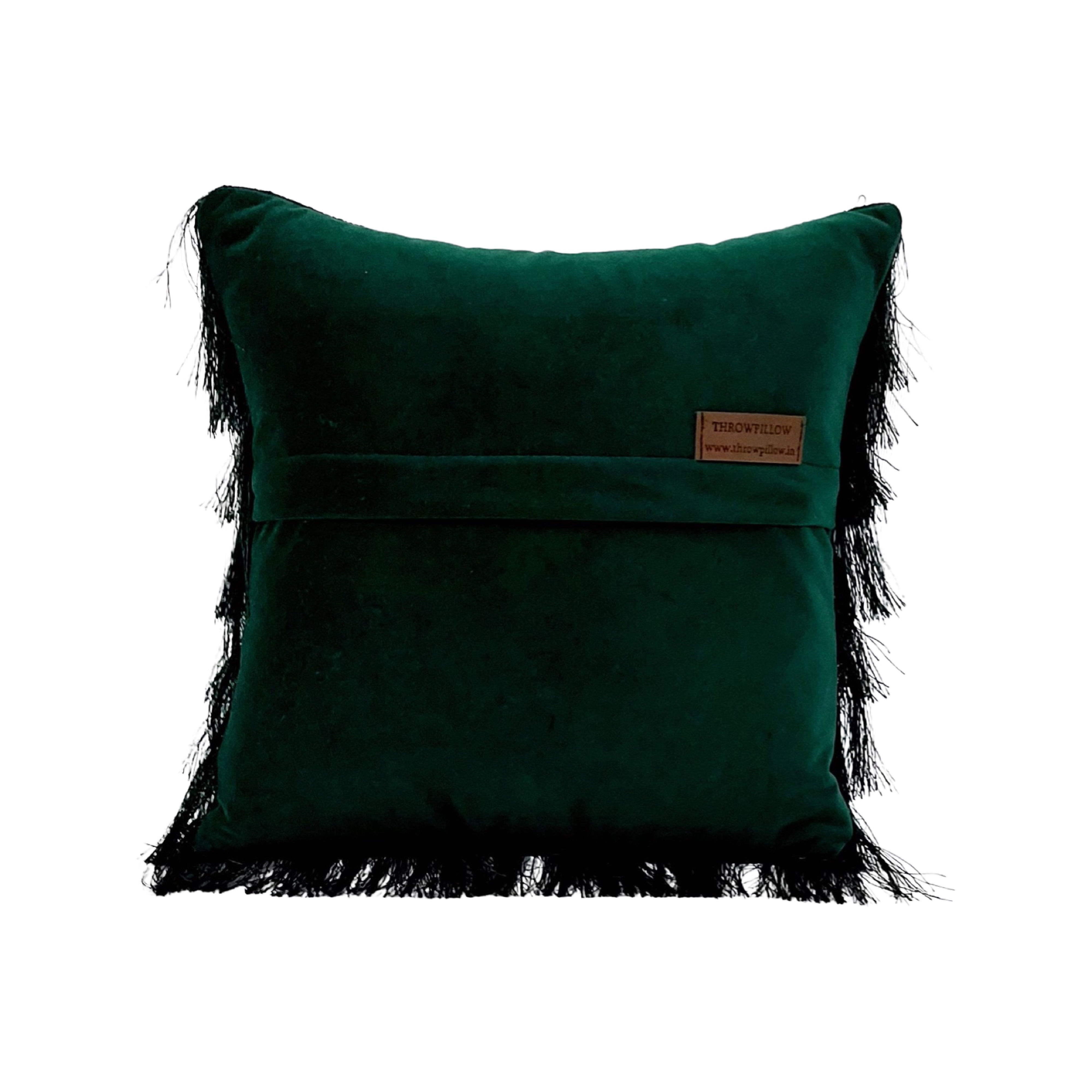 "Transform your living room with Fringe Cushion Cover"