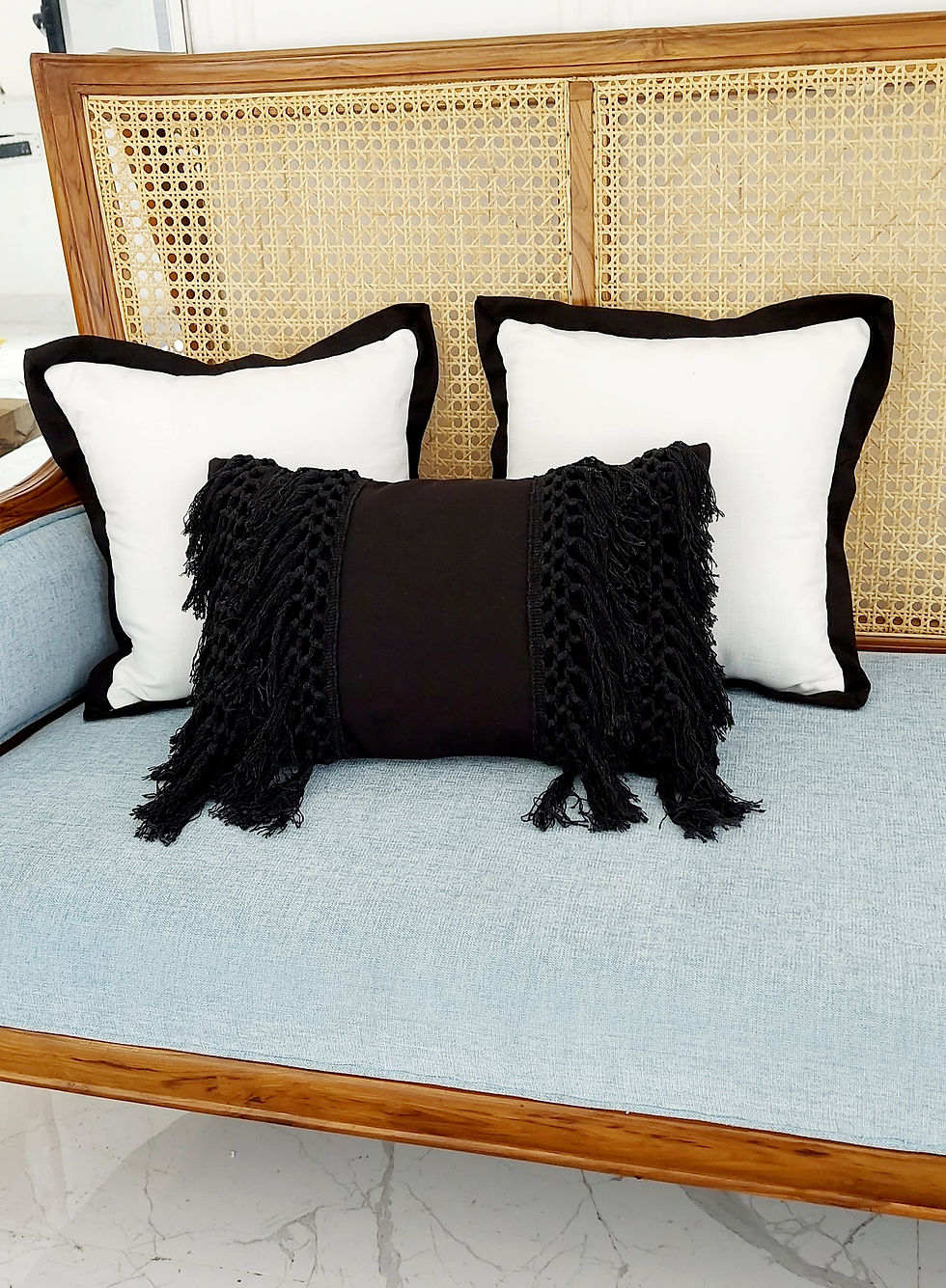 Fringe Lace Cushion Cover