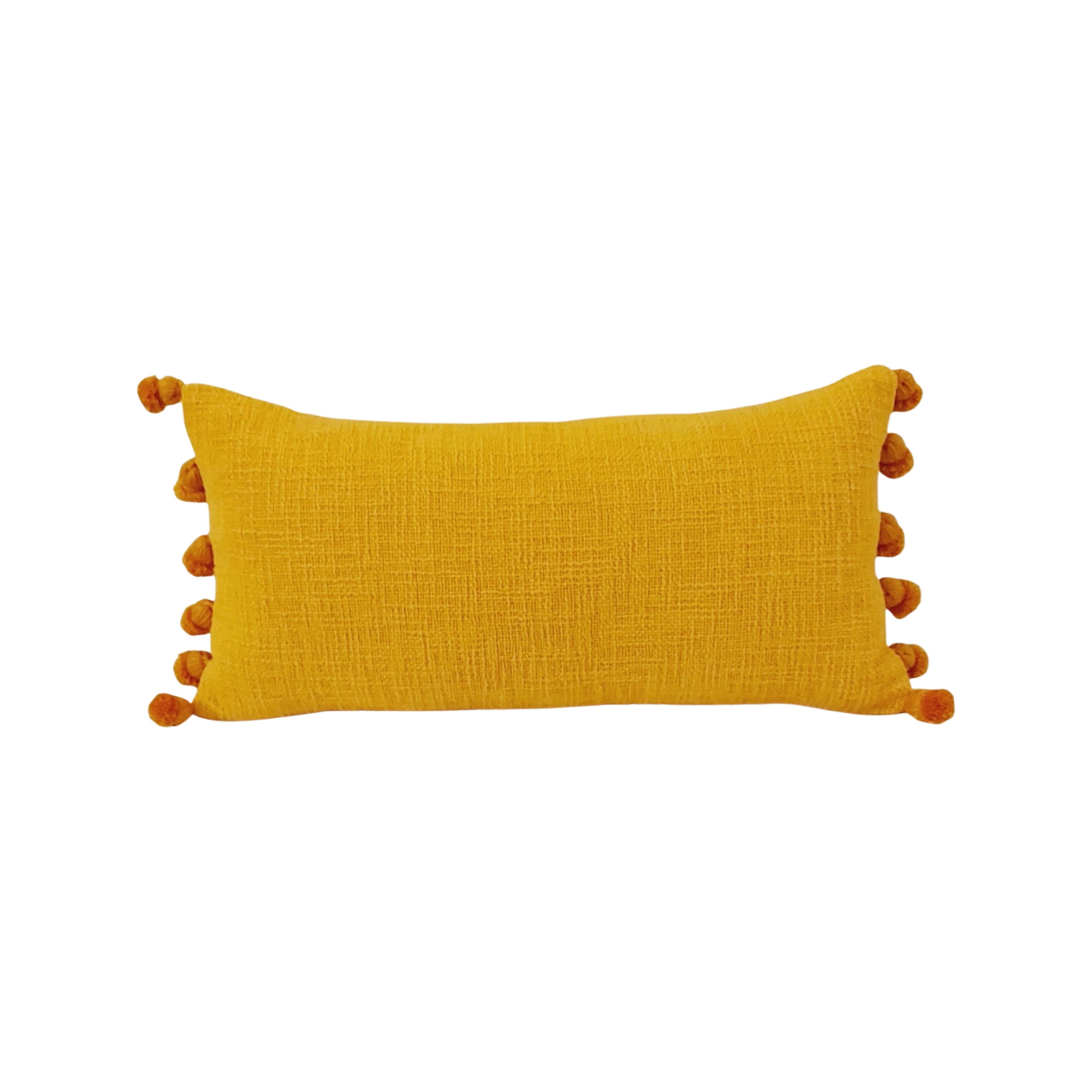 yellow throw pillows