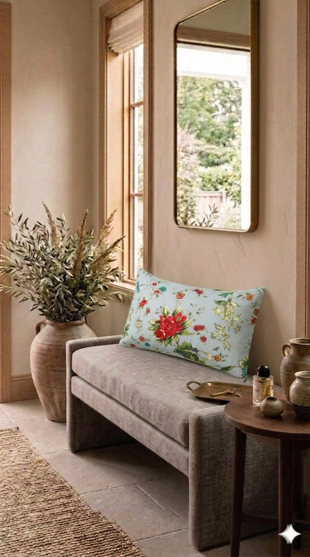 Miniatura: Vintage Botanical Floral  Rectangular Full Body Bed Pillow Cover 12x36 Inches