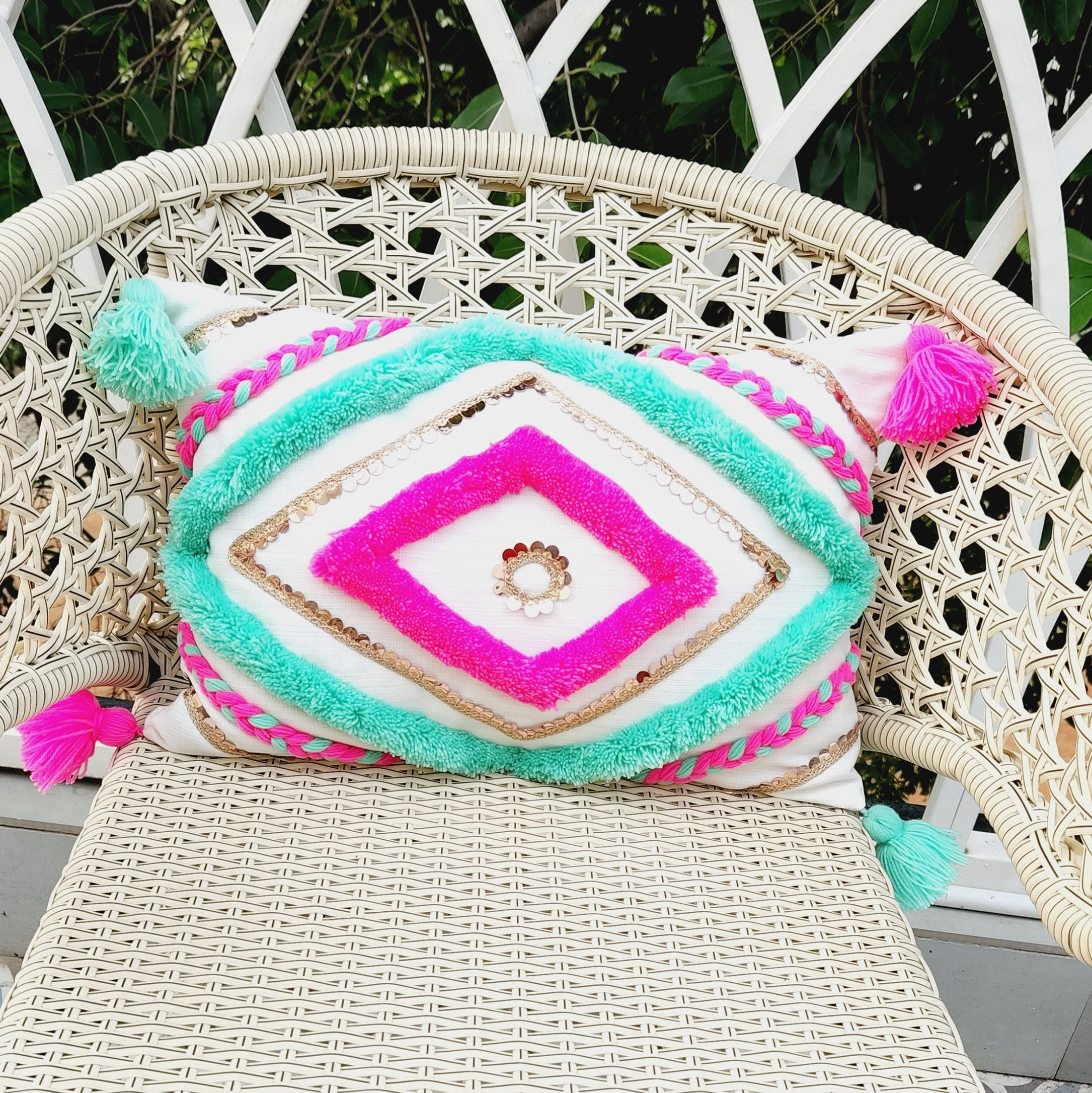Tassel Cushion Cover