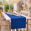 Thumbnail: Navy Blue Table Runner |Nightsnavy Blued, Bed Side Table Cabinet