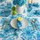 Imej kecil: Blue Leaves Multicoloured Table Runner Coffee Table, Living Room Sofa Table