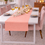 Thumbnail: Peach Peach Table Runner Center Dining Table, Entry Console