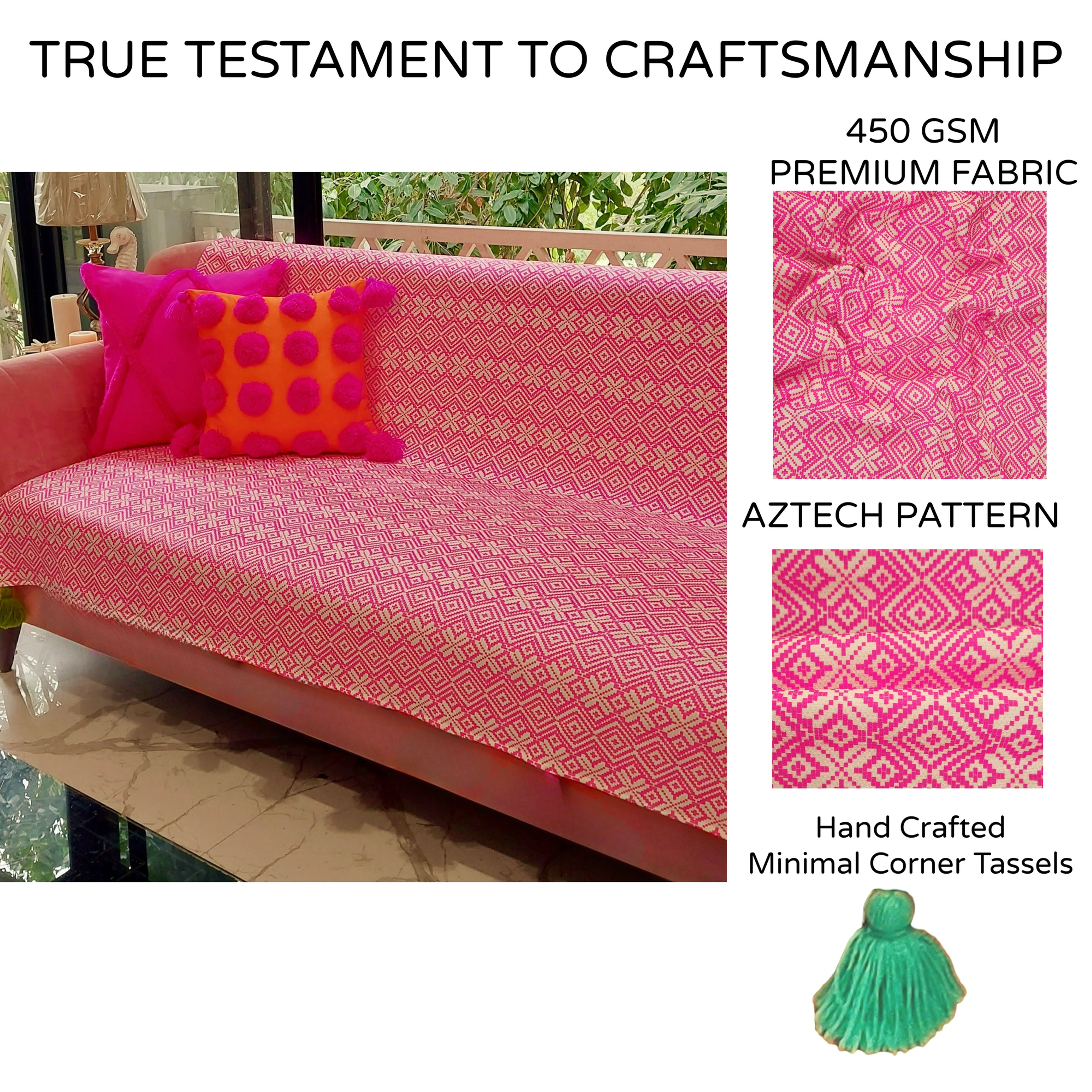 Living Room Décor, Revamp Old Sofa, Protect New Sofa, Budget-Friendly Sofa Cover, Tassel Sofa Cover, Designer Sofa Slipcover,