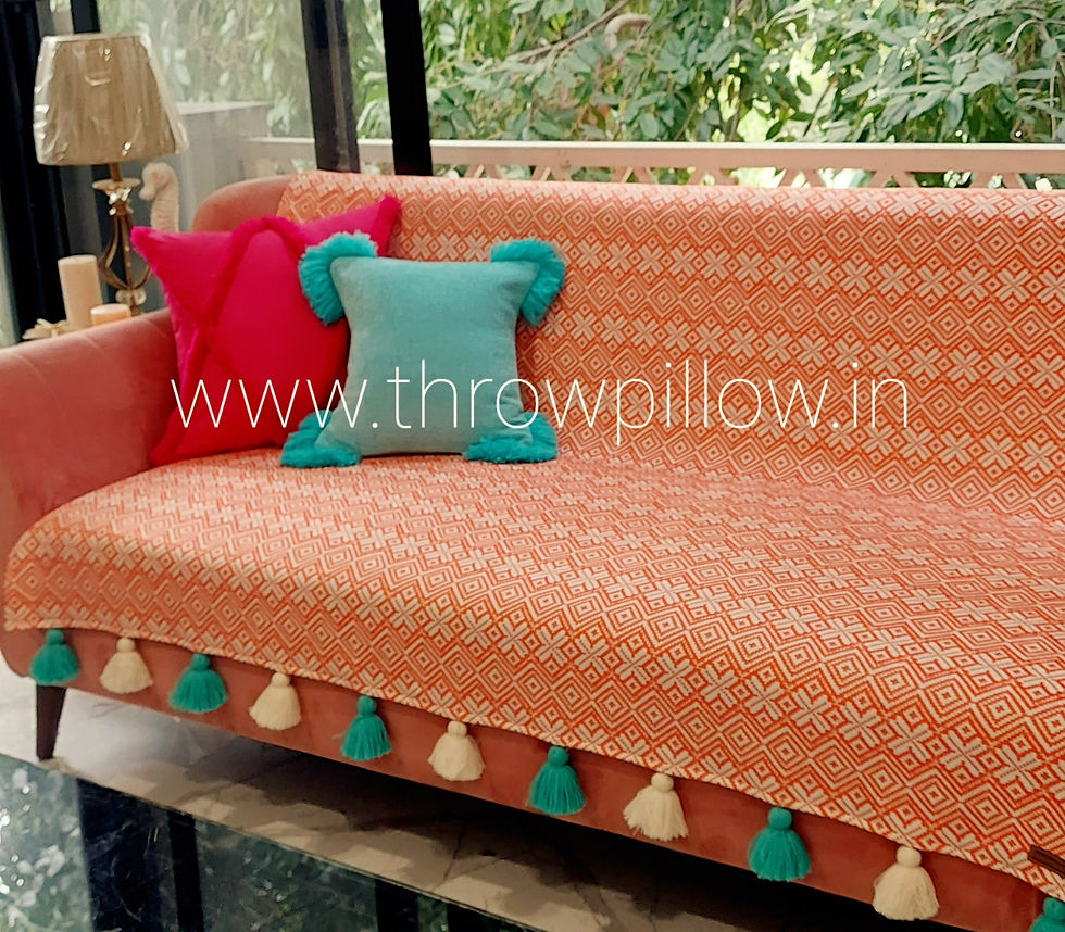 サムネイル： Soft Decorative Couch Cover with Aztec Pattern