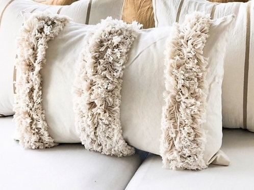 Neutral Tufted Boho Lumbar