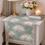 Thumbnail: Sage Blossom Garden Floral Linen Table Runner |Nightstand,Bed Side Table Cabinet