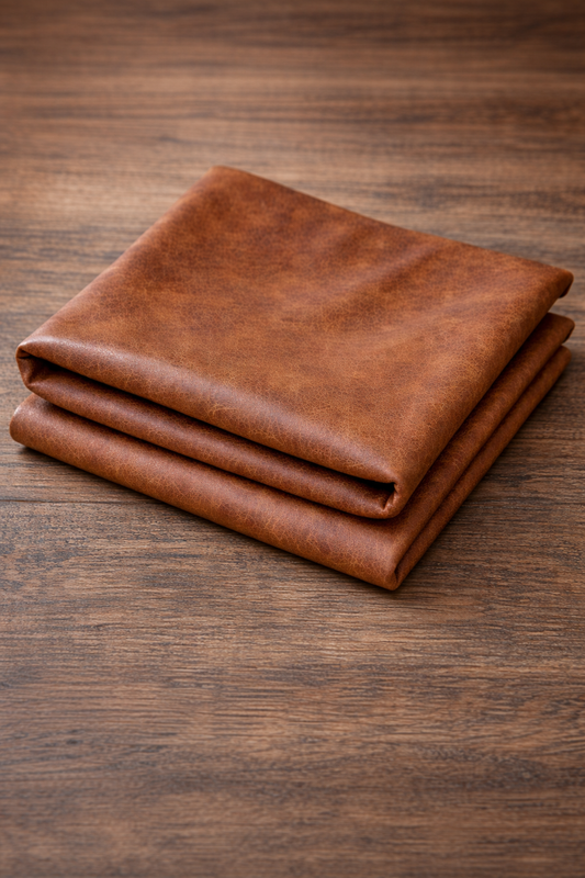 Thumbnail: Brown Distressed Leather Texture Table Runner|Nightstand, Bed Side Table Cabinet