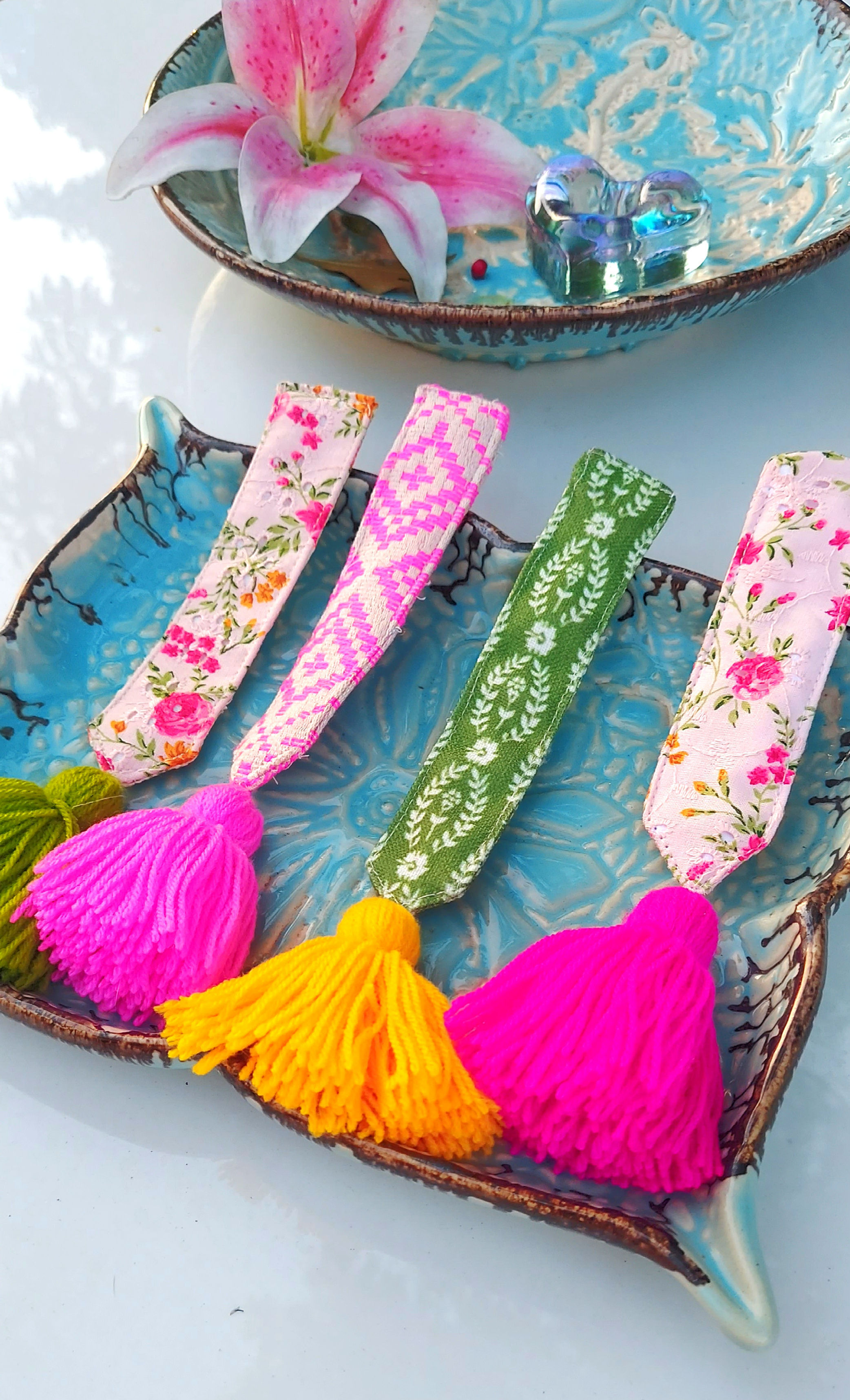 Printed Tassel Book Mark- Set of 2