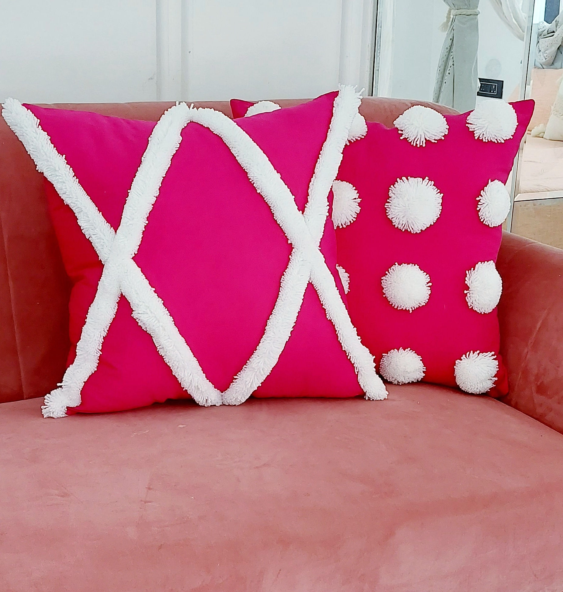 Hot Pink Cushion Cover