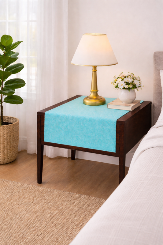 縮圖：Ice Blue Table Runner |Nightsice Blued, Bed Side Table Cabinet
