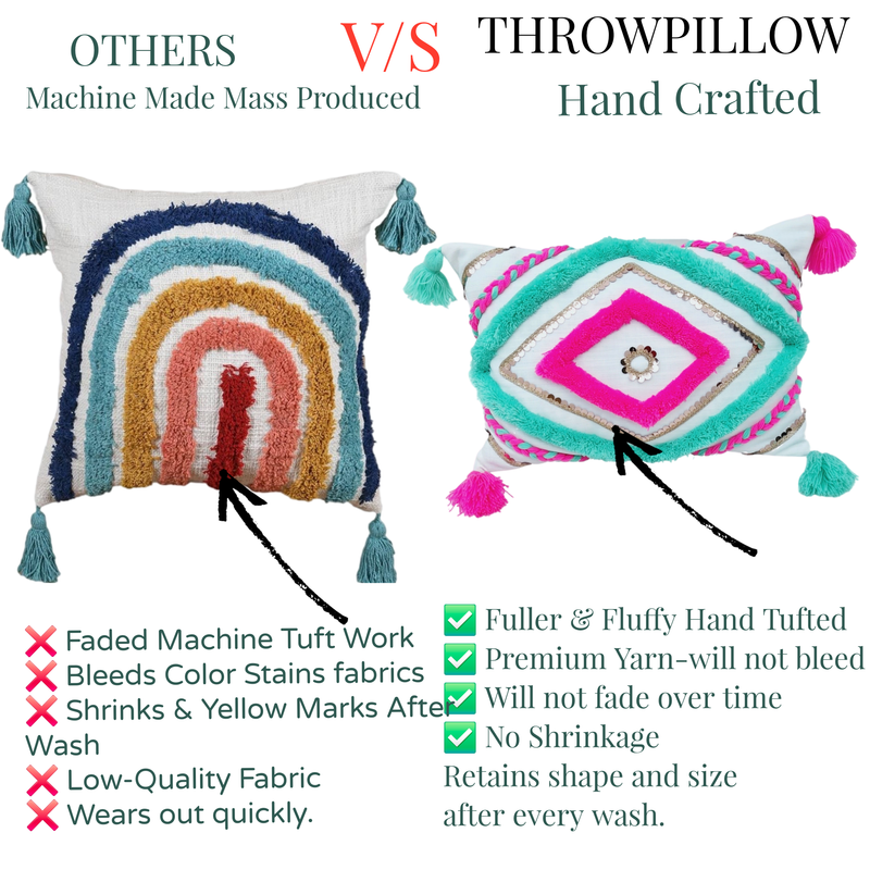 Thumbnail: Cama Boho Mint Green Rectangle Cushion Cover with Filler for Sofa 12x24 Inches
