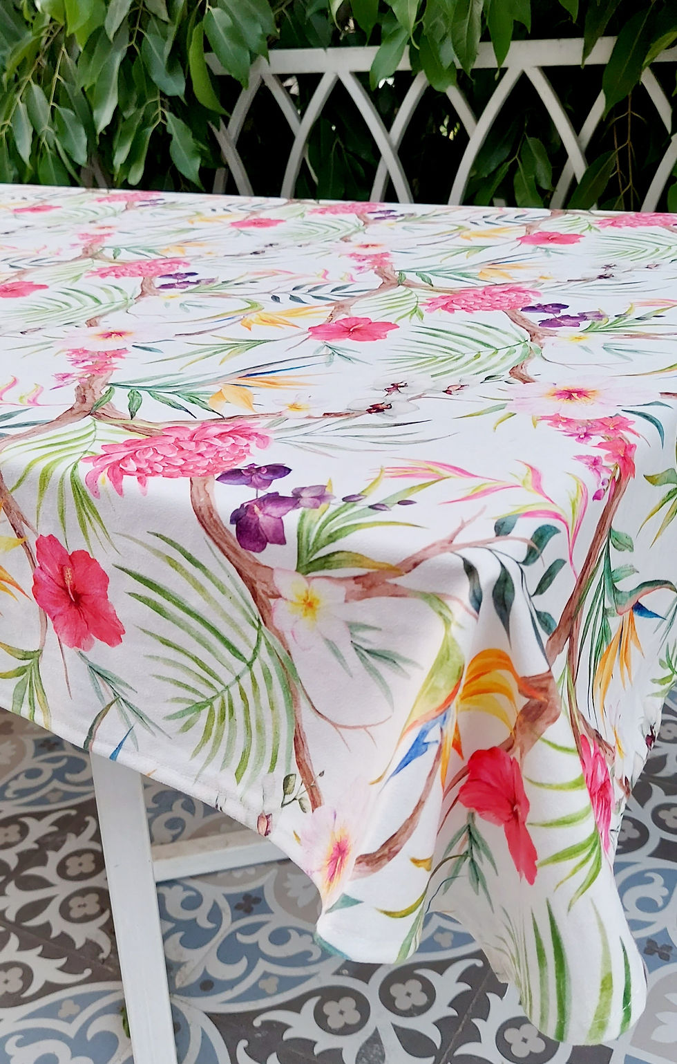 Thumbnail: Floral Printed Table Cover