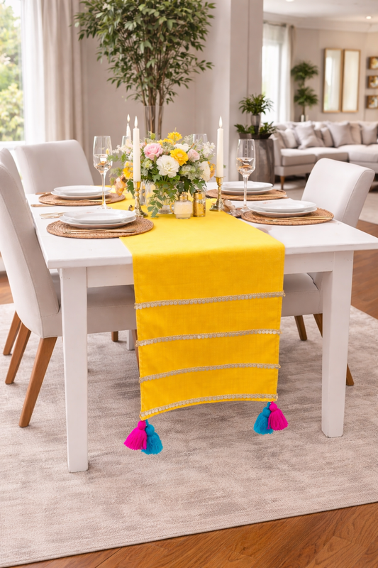 Thumbnail: Gold Festive  Table Runner Coffee Table, Living Room Sofa Table