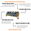 Thumbnail: Blue 4 Seater Sofa Cover With Tassels |Anti-Slip Slipcover for Living Room