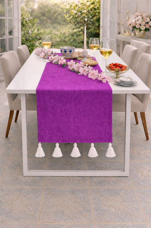 Thumbnail: Purple  Table Runner Coffee Table, Living Room Sofa Table