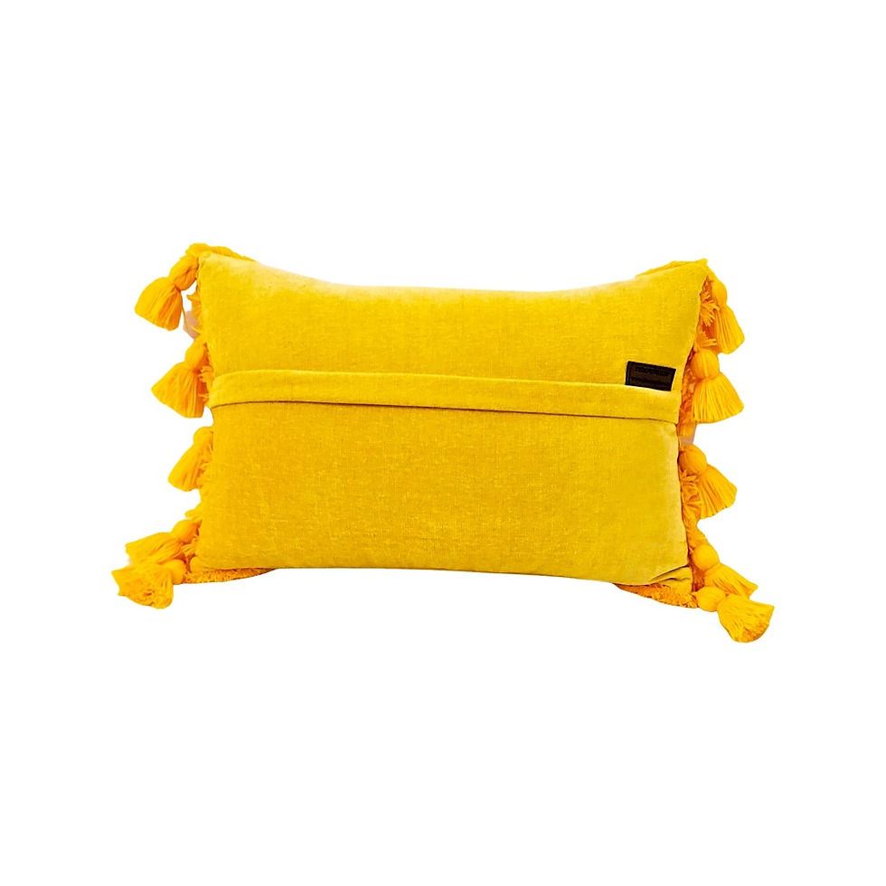 Thumbnail: Yellow Tufted Cushion Cover