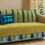 Thumbnail: 2 Seater Sofa Cover With Tassels:Olive Green Moroccan Embroidered Back Cover
