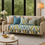 Thumbnail: Blue 3 Seater Sofa Cover With Tassels|3 Seater Sofa Seat Tassel Sofa Throw