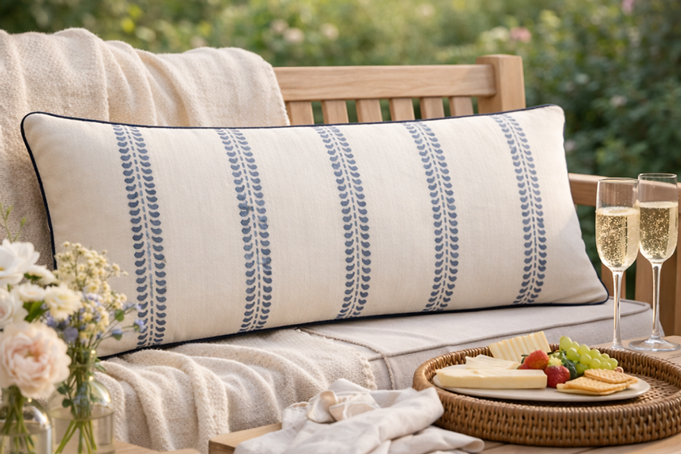 Thumbnail: Cushion Cover Modern Thai Matte  Rectangular Cushion Cover 14x36 Inches