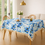Indexkép: Blue Bloom Tassel Coffee Center Table Cover|Table Cloth Living Room Decor