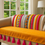 Indexkép: Orange Bohemian 2 Seater Sofa Cover With Tassels|Boho Sofa Throw For Love Seat
