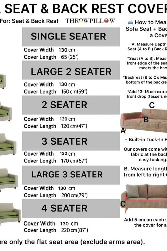 Thumbnail: Grey Boho 5 Seater Sofa Cover Set With Tassels|Tassel Sofa Throw 3+1+1 Seater