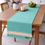 Thumbnail: Cotton Mint Green Table Runner Center Dining Table, Entry Console